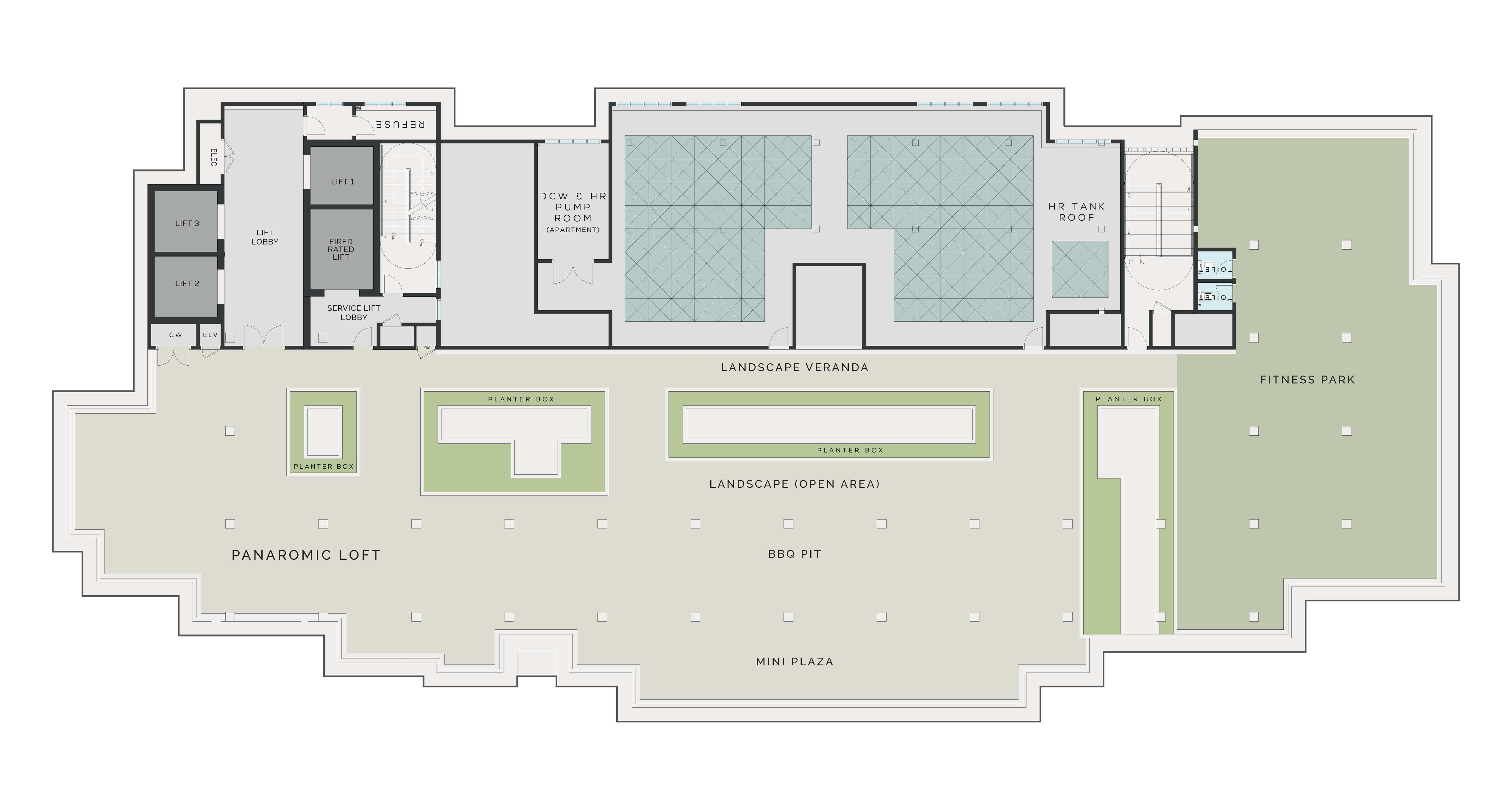Roof Floor (Sky Garden)